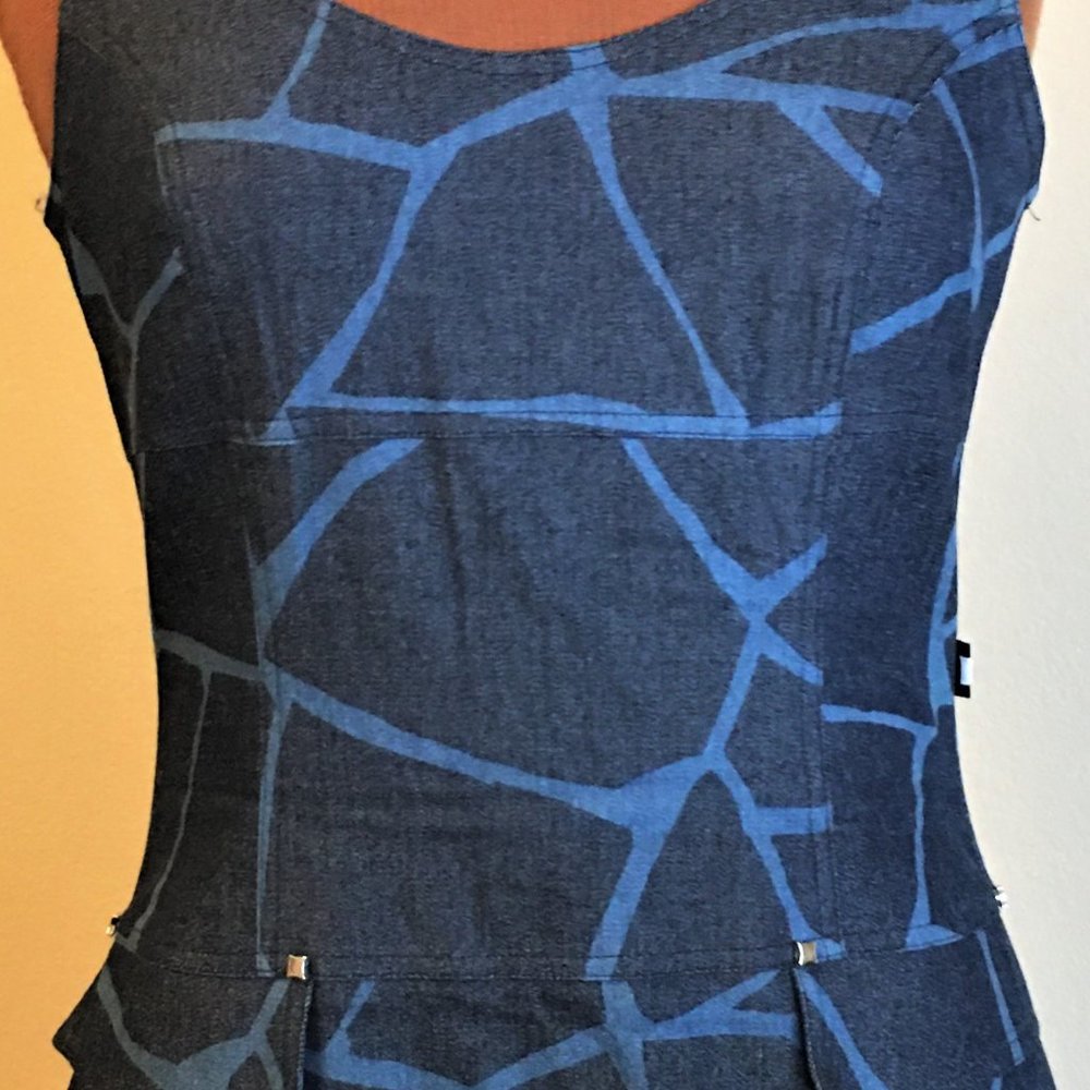 NATHALIE CHAIZE PARIS Sleeveless Denim Dress - Picture 5 of 16
